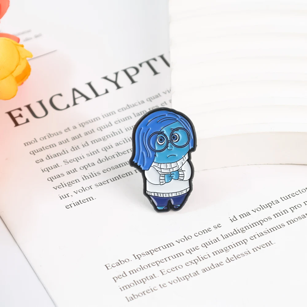 7pcs/set Anime Inside Out Enamel Pins Women's Brooches Men Lapel Pins Badge on Backpack Costume Accessories Funny Jewelry Gifts