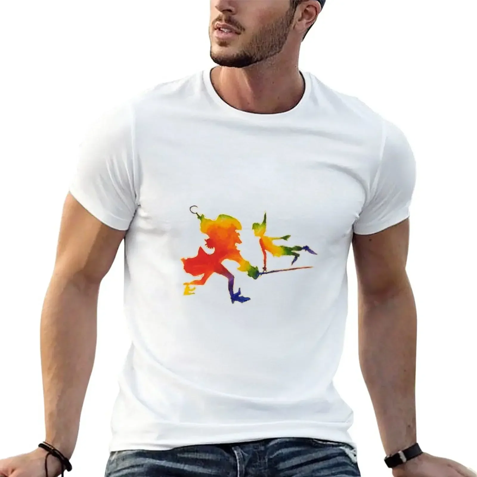 

Rainbow Pan and Hook T-Shirt blacks cute tops cotton graphic tees basketball graphic tees mens white t shirts