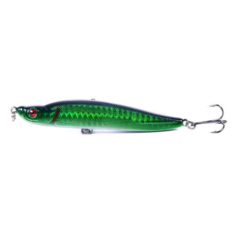 High-Lift Long-Throw Sinking Pencil Lure Hard Bait White Curved Fake Bait9.5CM-16G-6 # Angelgerät Köder Köder