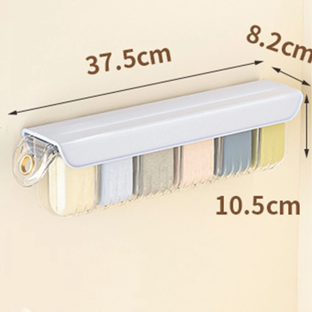 Wall Hanging Transparent Underwear Panties Storage Box Multifunction Large Capacity Underwear Socks Storage Organizer