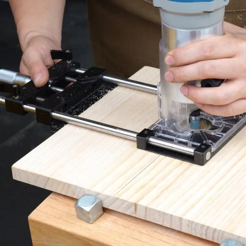 E21B Woodworking Slotting Locator Invisible Slotting Bracket Trimming Machine Router