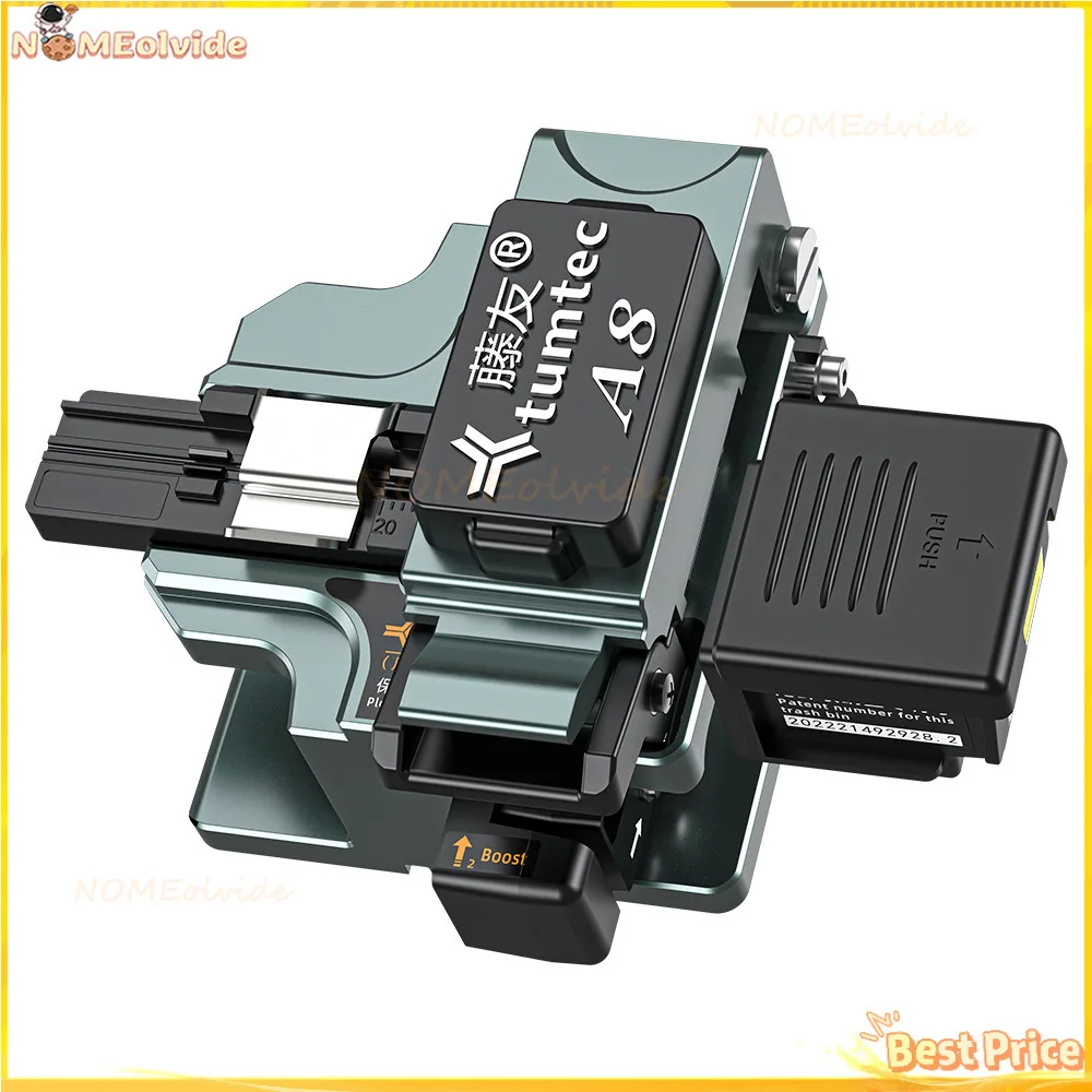 

Tumtec A8 Optical Cutter High Precision With Scrap Box 50000 Lifes Fiber Optic Cleaver Cutting