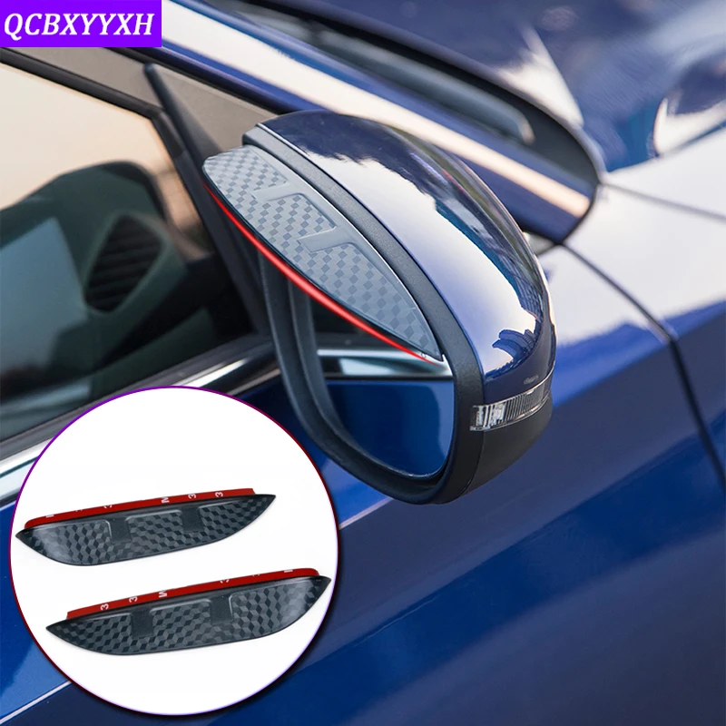 

For Geely ICON Coolray Perface Atlas Tugella 2016-2022 Car Rearview Mirror Eyebrow Rain Gear Shield Anti-rain Cover Accessories