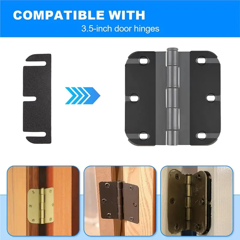 B23B Filling Gaps Plastic Door Hinge Shims, Adjusting The Spacing To Align Interior Doors, 3.5 Inch Size