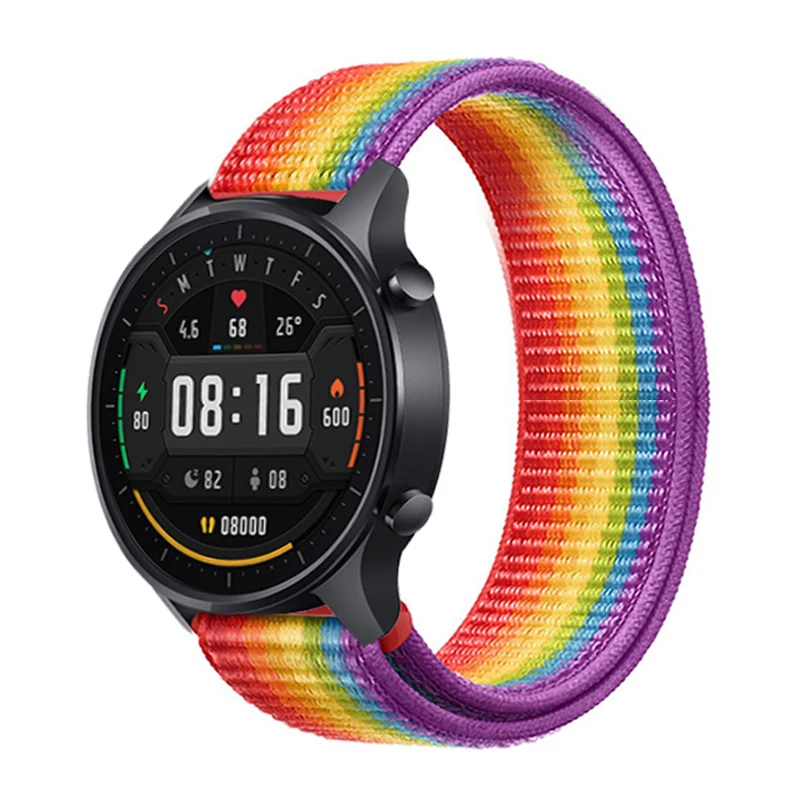 Nylon Loop Strap For Xiaomi Mi Watch Color Band mi watch Color 2 Wrist Sport Bracelet for haylou ls02 Correa Mi Watch S1 Active