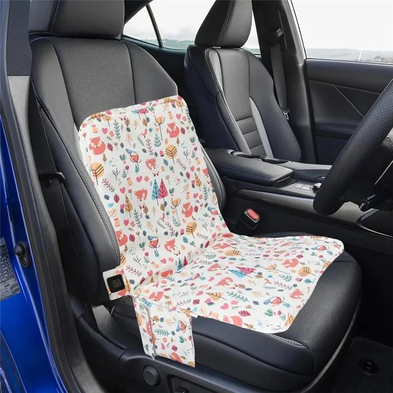 Коврик для сиденья LICE с подогревом для стадиона, подушка для сиденья для кемпинга на открытом воздухе со спинкой, 3-скоростной коврик для стула с температурой для спортивной рыбалки