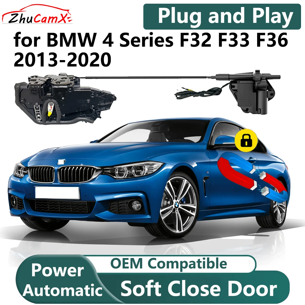 

ZhuCamX for BMW 4 Series F32 F33 F36 2013-2020 Car Electric Soft Close Door System Power Closing Door Latch Lock Plug and Play