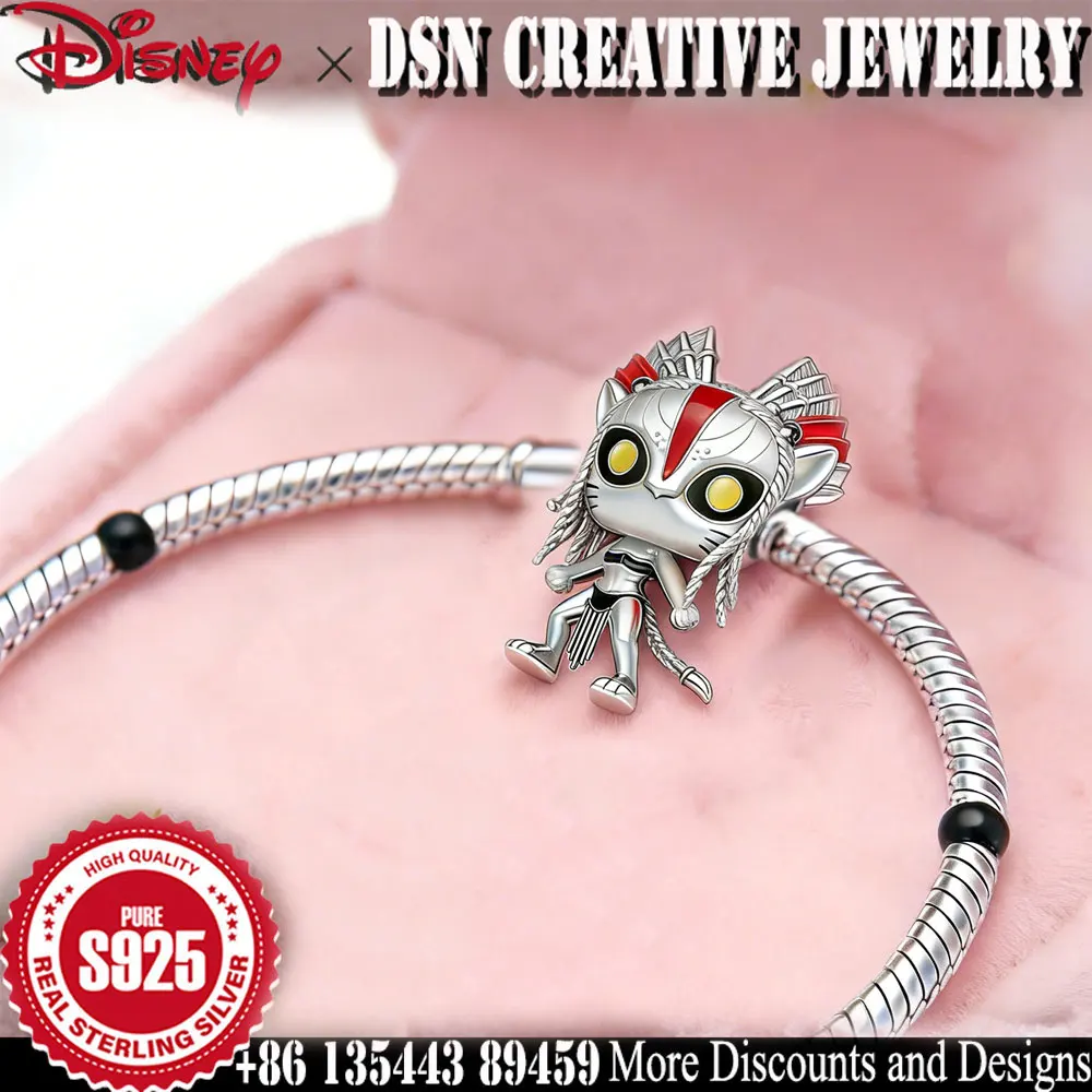 DSN creative pendant S925 Sterling Silver Charms Disney Avatar Jake Sully Neytiri Pendant dangle charm girls Luxury Jewelry Gift