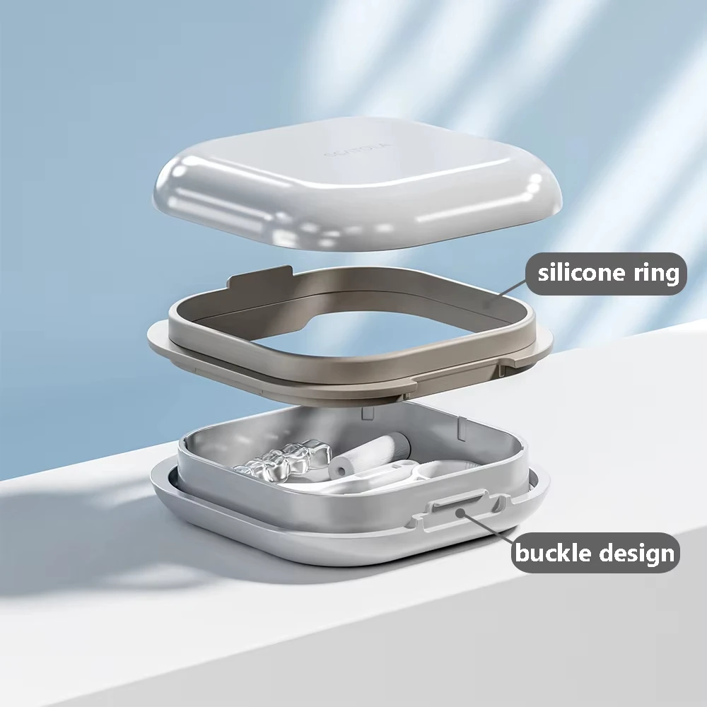 Étuis de protection buccale orthodontique anti-fuite, étui de protection mince et Portable, étuis d'alignement faciles à nettoyer, conteneur étanche pour fausses dents