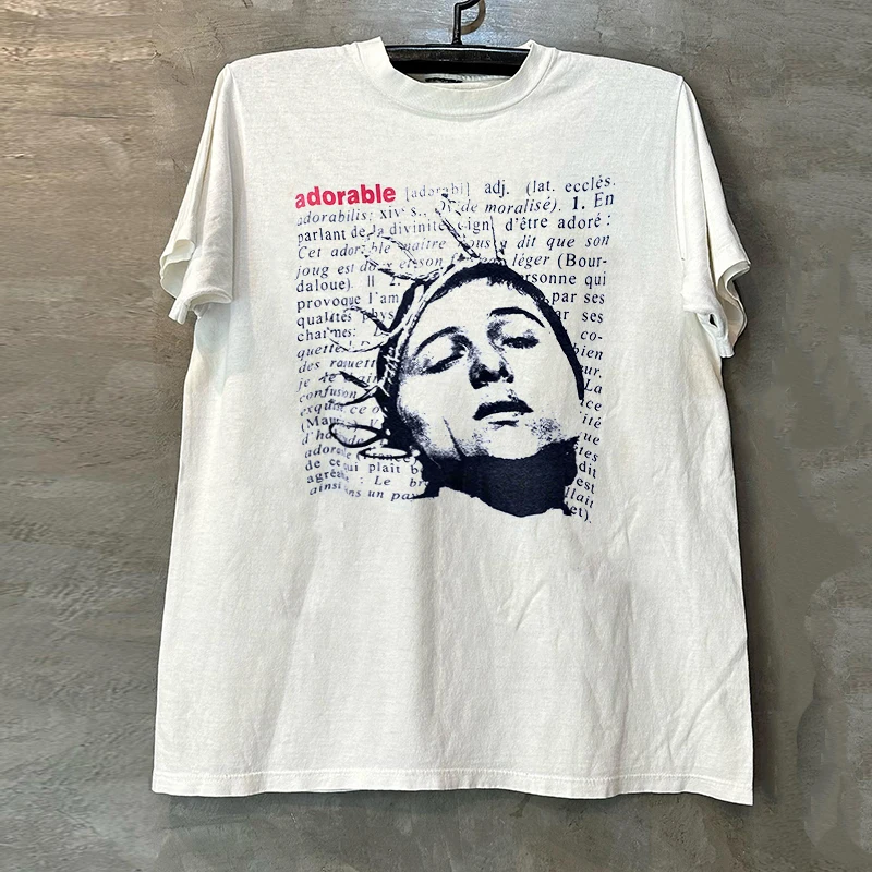 Adorable Rock Band American Vintage Short Sleeve T-Shirt Youth Trendy Cotton Summer Tee for Teens Casual Creative Print