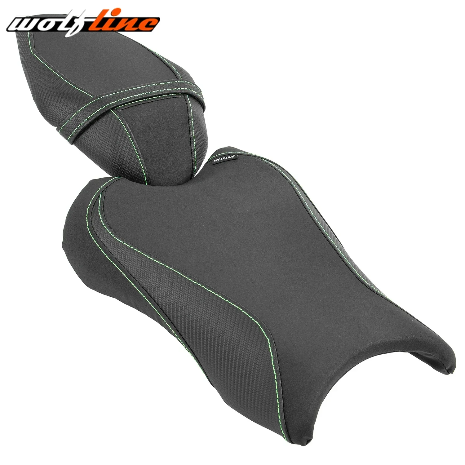 WOLFLINE Voor Achter Seat Pad Passagier Kussen voor Kawasaki ZX-10R/10RR 2021-2025 2022 2023 2024