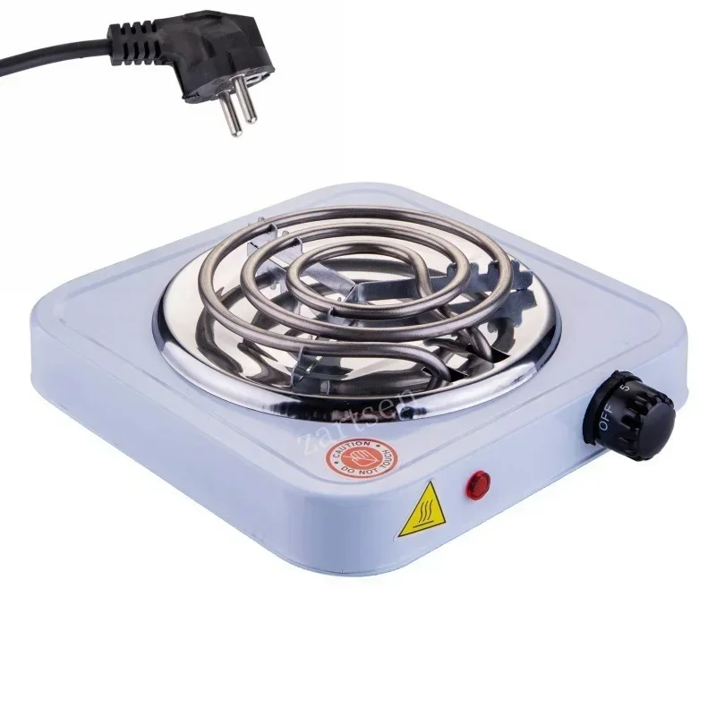 500W Iron Burner Electric Stove Hot Plate Portable Kitchen Cooker Coffee Heater Milk Soup Durable Asjustable Quick