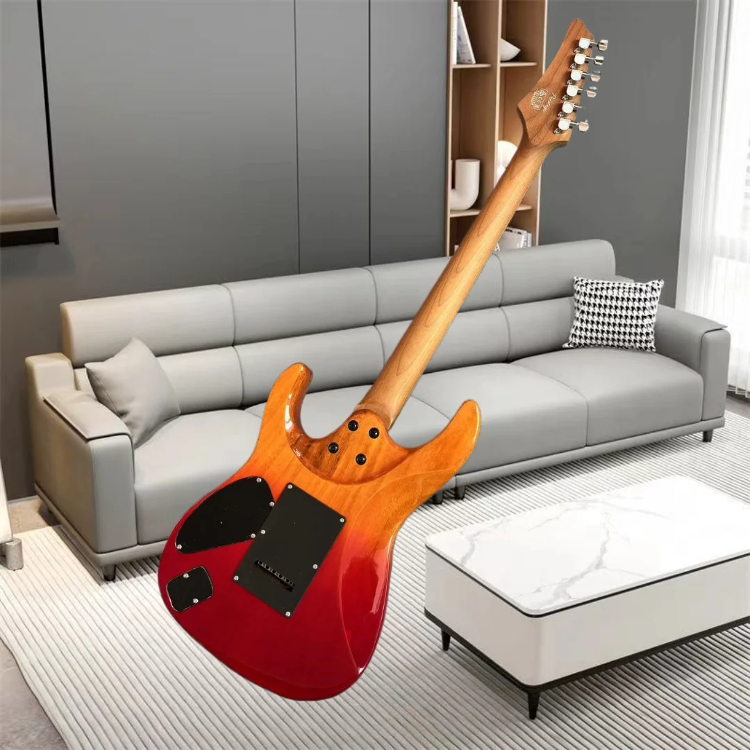 Electric guitar, factory customized, made of maple and peach wood, multiple colors, in stock, fast and free delivery  LB4