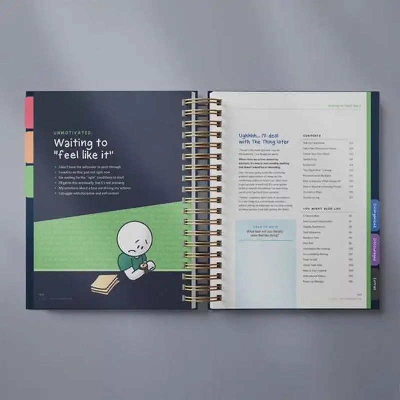 Planner Notebook Anti-Planning Organizer Notebook Work Planner for Adults To Do Schedule Planner Lined Journal Notebook