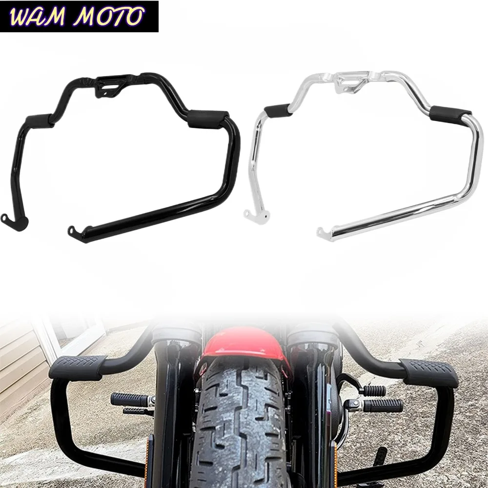 Motorcycle Crash Bar Engine Guard Protector For Harley Softail Breakout Fat Bob Low Rider S FXLRS FXBR FLHC 2018-2024