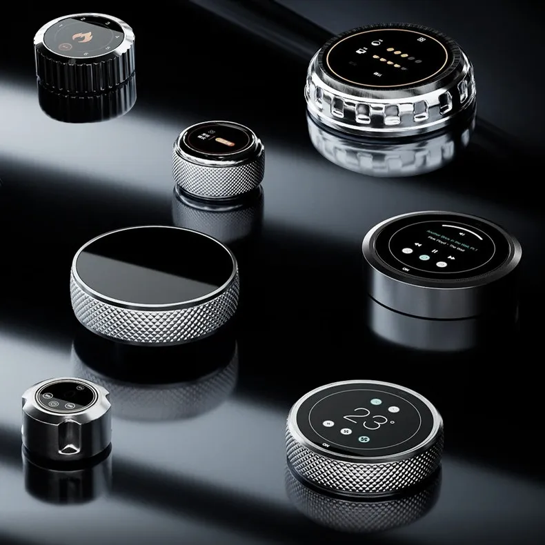 Waterproof rotary knob screen circular intelligent rotary knob module Smart accessories