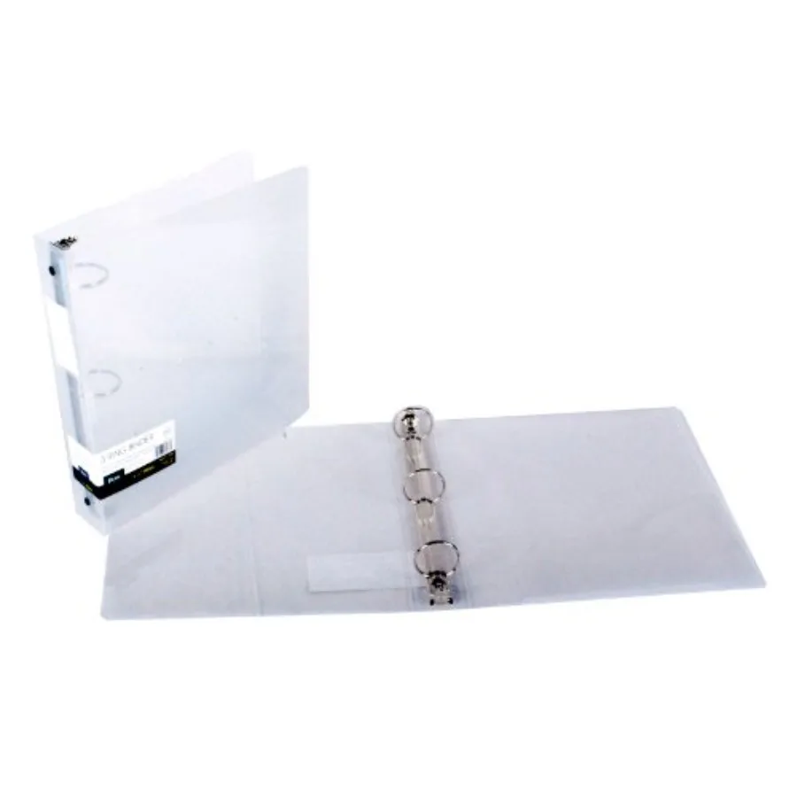 

Products 1-Inch 3 Ring Binder, Clear, Pack of 2