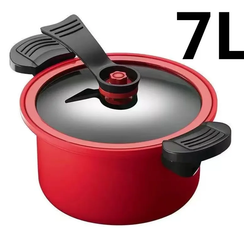 New Custom Logo Corporate Gift Sets 7L Multicooker Nonstick Cast Iron Electric Aluminum Pressured Cooker for Home Use