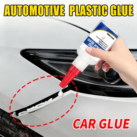 Universal Car Plastic Glue - Automotive Bumper Repair, Strong Adhesive, Flexible, Quick-Drying, Weatherproof, Long-lasting, 20ml