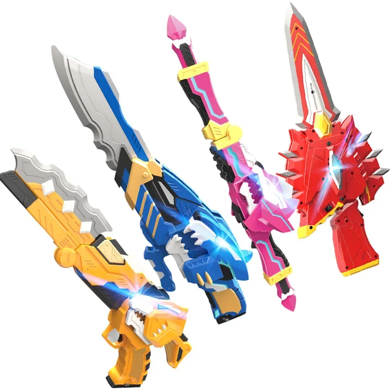 Mini agente especial equipe brinquedos para meninos transformando armas mecha forte espada arma de luz espada max crianças playset colecionável