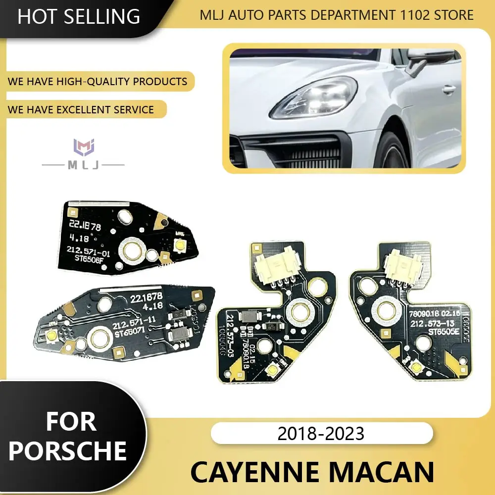 For Porsche Cayenne 2018 2019 2020 2021 2022 2023 White Headlight DRL Ballast Light Source Chip Light Source Board Angel Eye