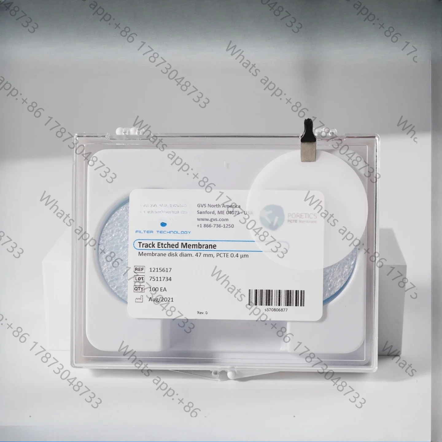 Filter membrane PCTE Track etching Nuclear pore  47mm/25mm