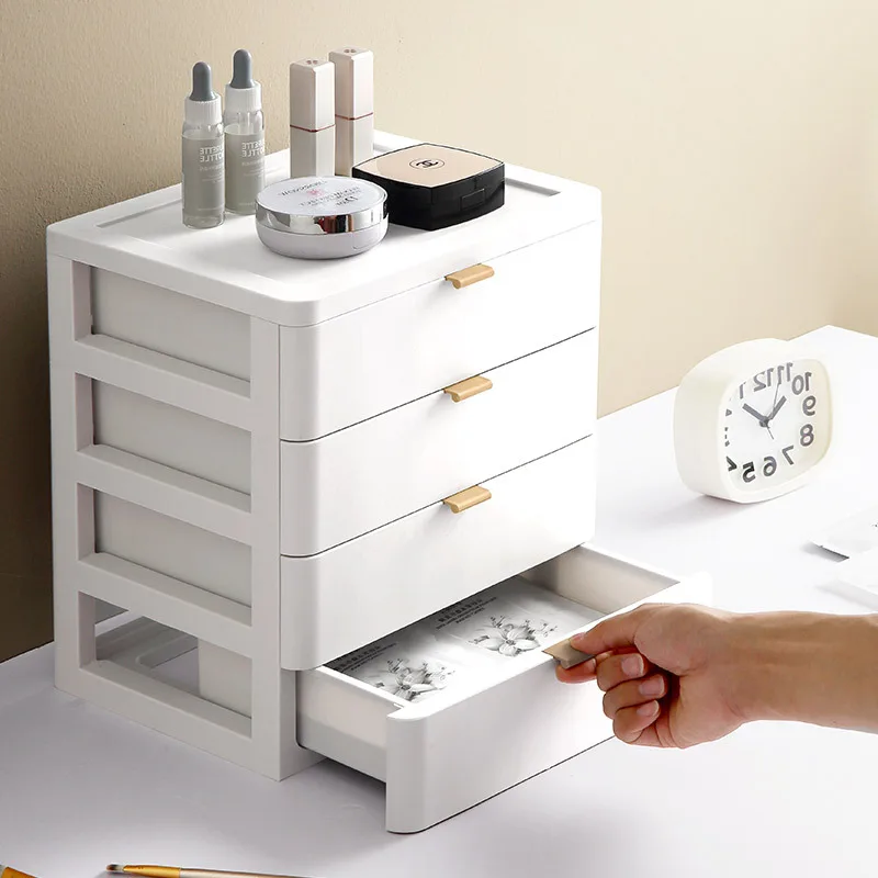 Home Desktop Drawer Type Storage Box Storage Cabinet Chest of Drawers Office Document Storage Box