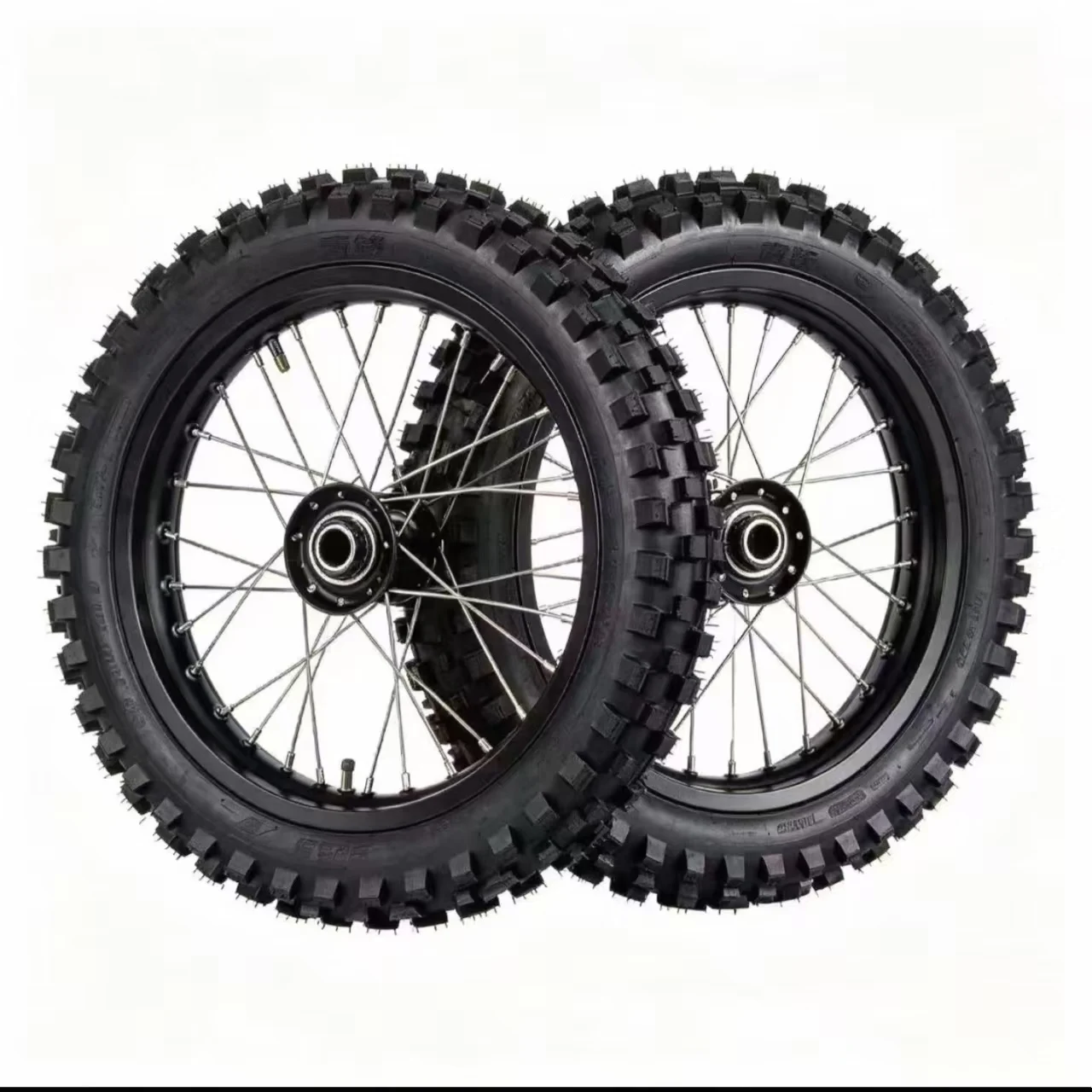 High Performance Off-road Wheel Set Knobby Tires Fit Surron Light Bee / LBX Electric Dirt Bike, 70/100-19 Front 90/100-16 Rear