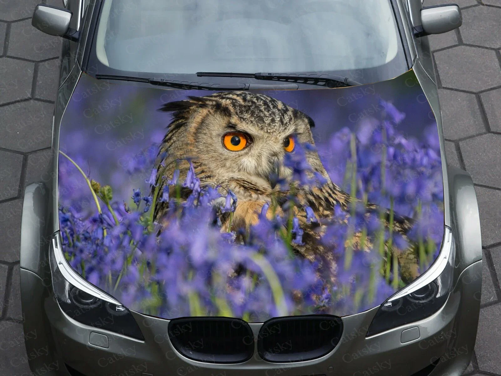 

Animal Owl Car Decal Graphics Vinyl decal Cover Pattern Packaging Decal custom DIY design hood engine Stickers