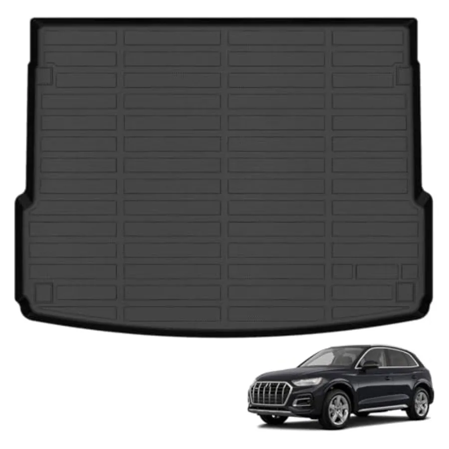 

All Weather Cargo Mat Set for Audi Q5 SQ5 2025 20242018 TPE Rubber Liners All Season Protection Odorless AntiSlip Cargo Floor L