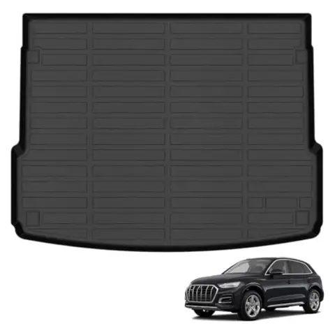 All Weather Cargo Mat Set for Audi Q5 SQ5 2025 20242018 TPE Rubber Liners All Season Protection Odorless AntiSlip Cargo Floor L