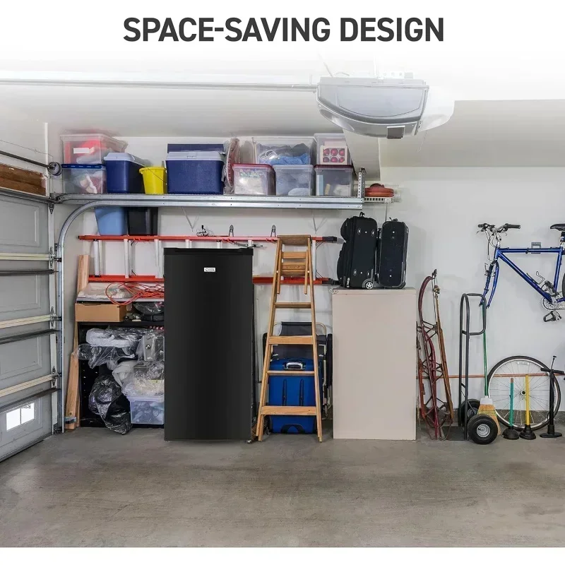 DD2فريزر منتصب رائع تجاري، فريزر ستاند أب 5 قدم مكعب مع باب قابل للعكس، أسود