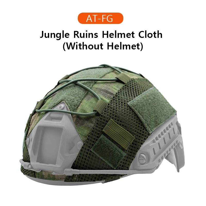 1 pz Tactical Helmet Cover per Fast MH PJ BJ casco Airsoft Protector Cover accessori ciclismo casco Net con cavo elastico