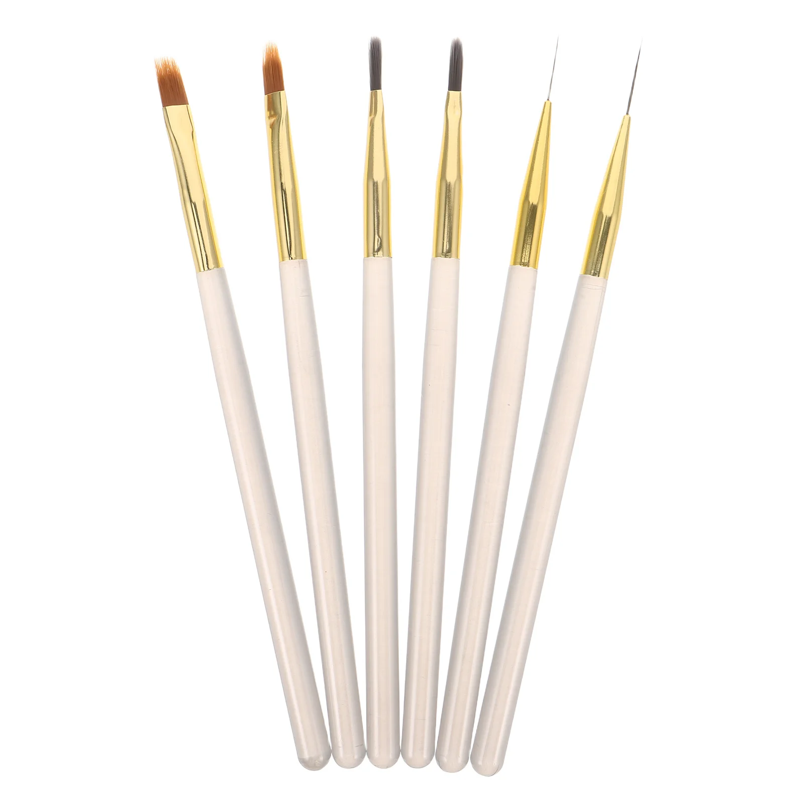 

6Pcs Nail Art Tools Kit Professional Liner Brushes Set for Fine Detail Gradient Floral Design Women's Manicure Drawing Pen Salon