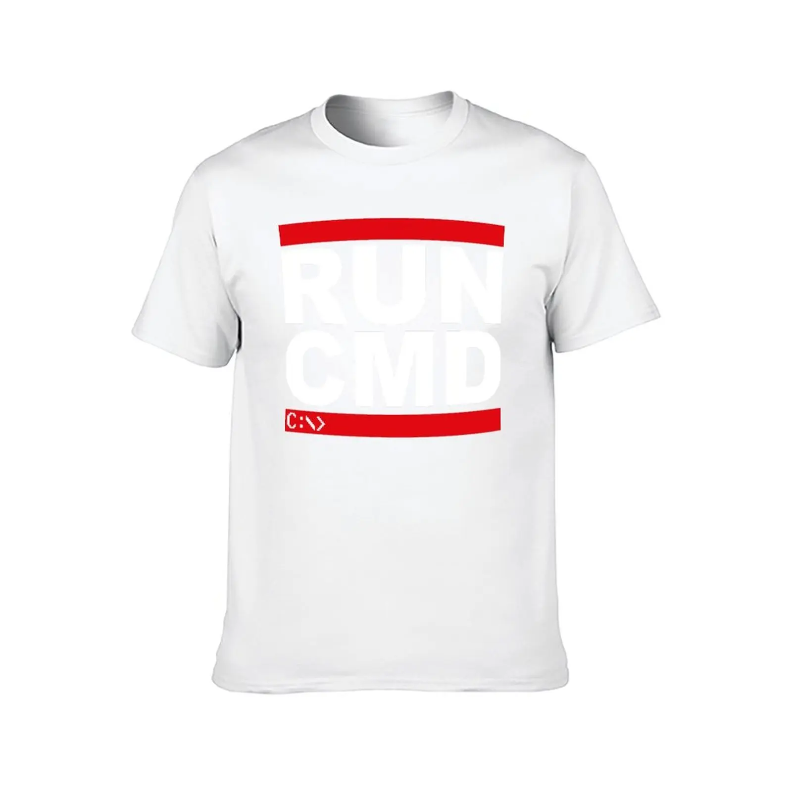 تي شيرت Run CMD - C:\ تي شيرت للرجال برسوم جرافيك عتيقة للرجال تي شيرت برسومات