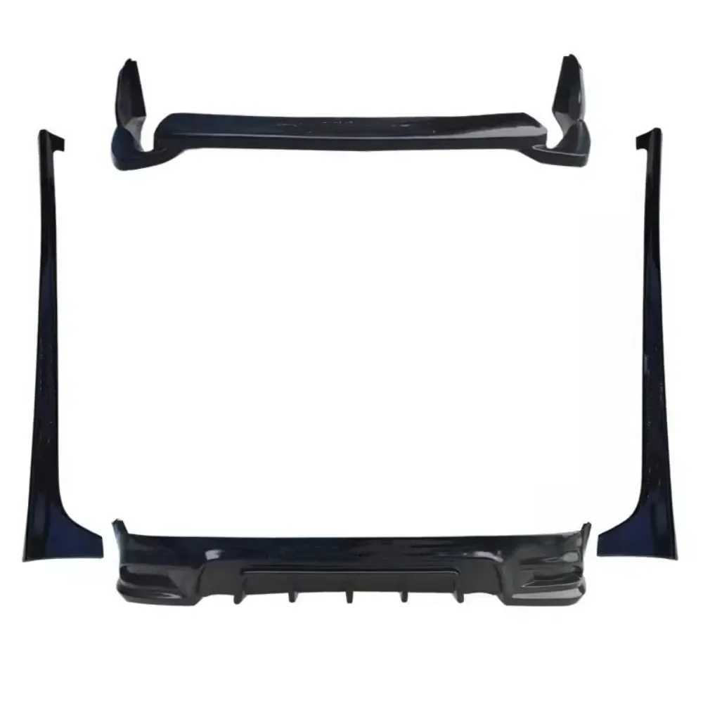 Unpainted Body Kit Front Bumper Front Rear Lip Shovel Side Skirt Assembly For  Yaris 2014 2015 Modified New Style