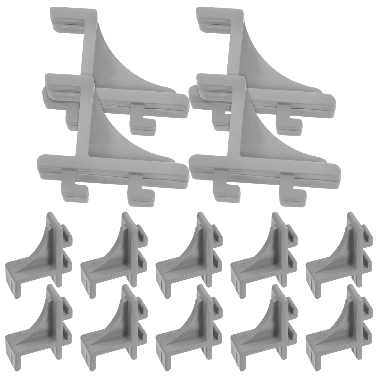 

12 Pcs Freezer Hooks Shelf Clips for Metal Shelving Easy Installation Fridge Parts Refrigerator Door Commercial Cooler