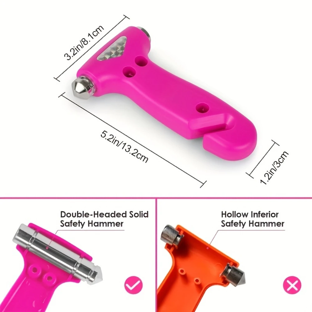 Car safety hammer, window breaker, emergency escape tool, safety belt cutter, safety escape hammer