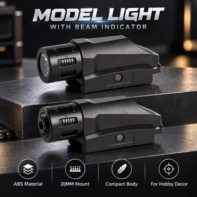 Compact ABS Model Illumination Accessory Beam Indicator Rail Mount Hobby Ornament Parts