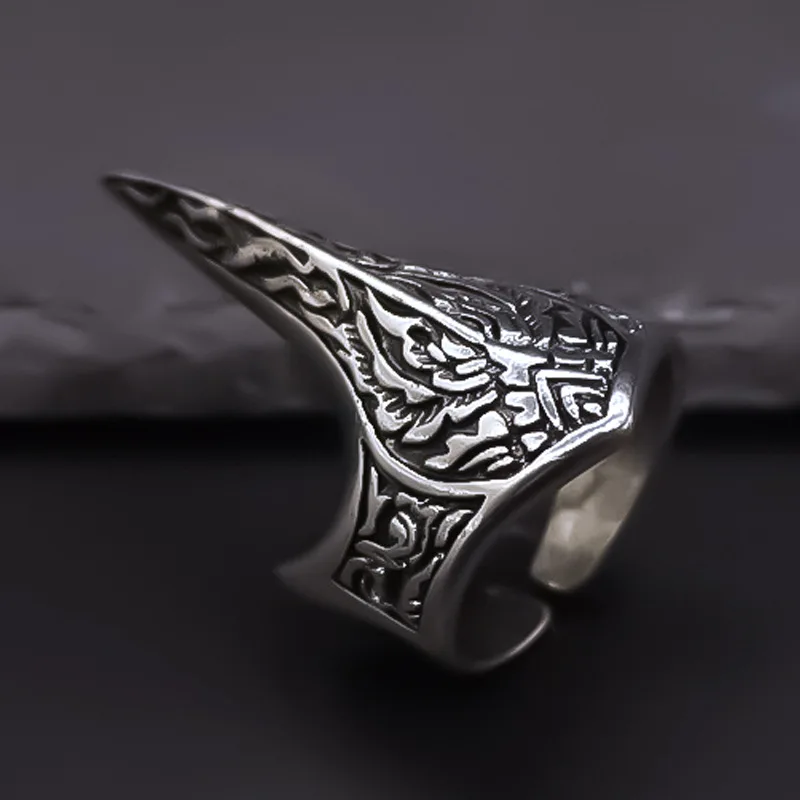 Fashionable Personality, Simple And Retro Niche Eagle Beak Ring, Open Mouth, Street Punk Hip-Hop Bracelet For Men And Women