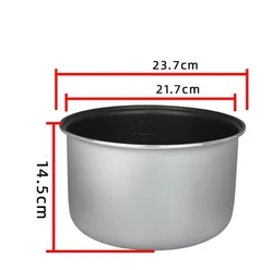 Bowl for multicooker Luazon, universal, 5 l, non-stick, gray 5146835 Rice Cooker Parts Kitchen Appliance Home Appliances