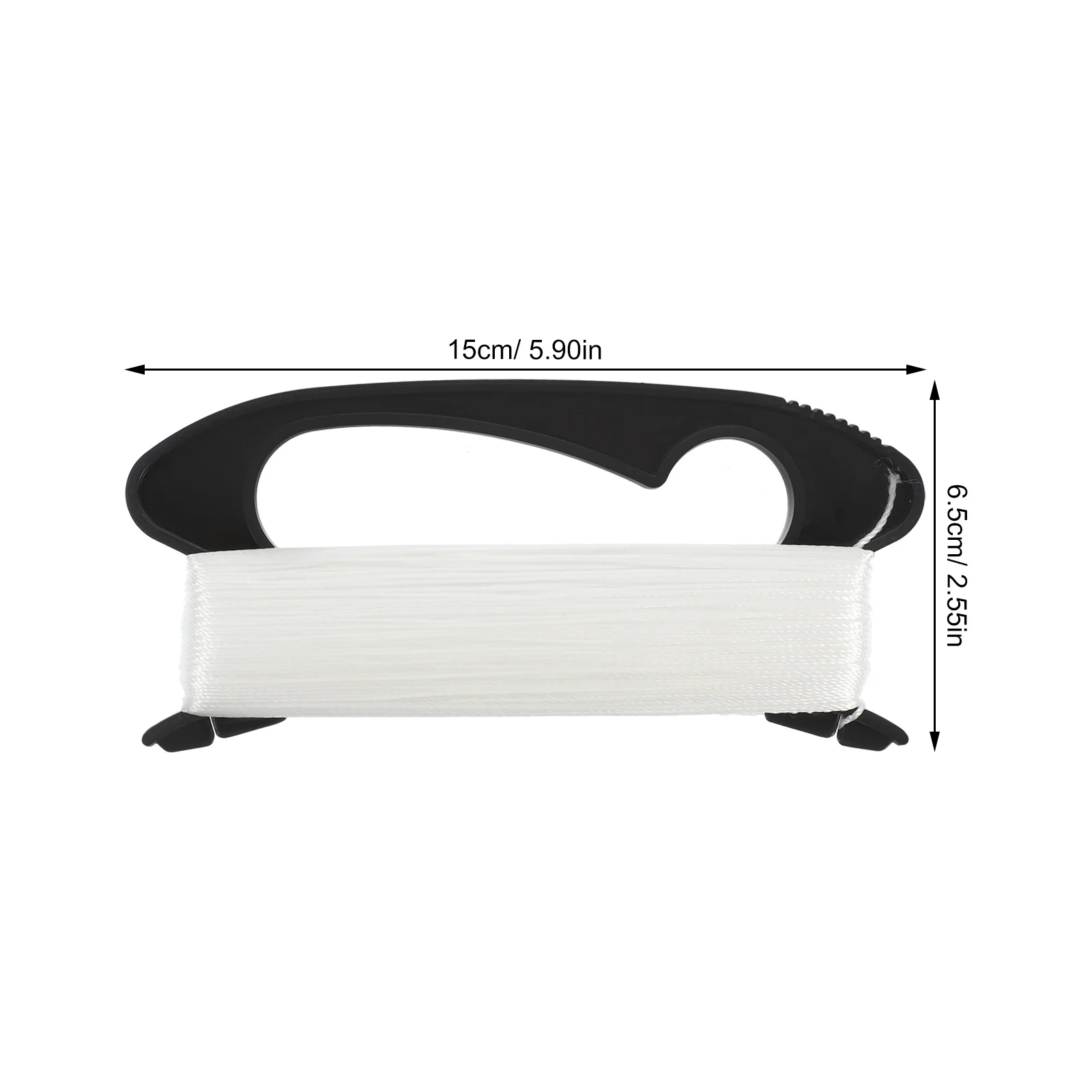 Szpula na linkę do latawców 50 metrów, wytrzymała, lekka, akcesoria do latawców, przenośne narzędzie do użytku na zewnątrz do latania latawców, prezent, czarne narzędzie do sportów outdoorowych