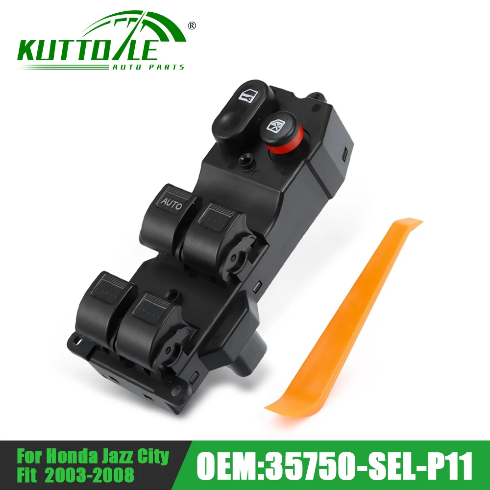 35750-SEL-P11 35750-SAA-G12 Power Master Window Lifter Control Switch Button For Honda Jazz Fit 2003 2004 2005 2006 2007 2008