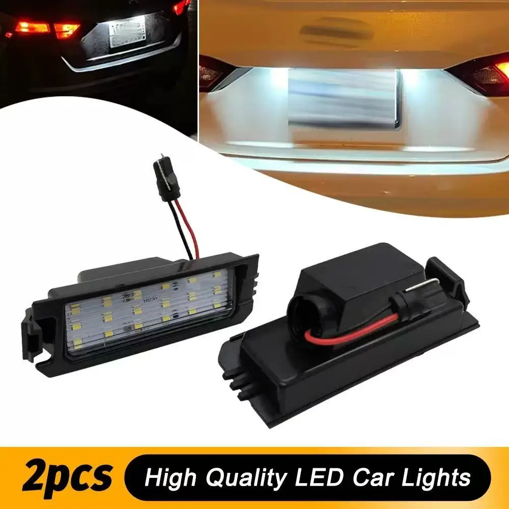 

2pcs Error Free 6000K White LED Number License Plate Light Lamps for Kia Picanto for Hyundai I20 XG30 Terracan HP Veloster FS