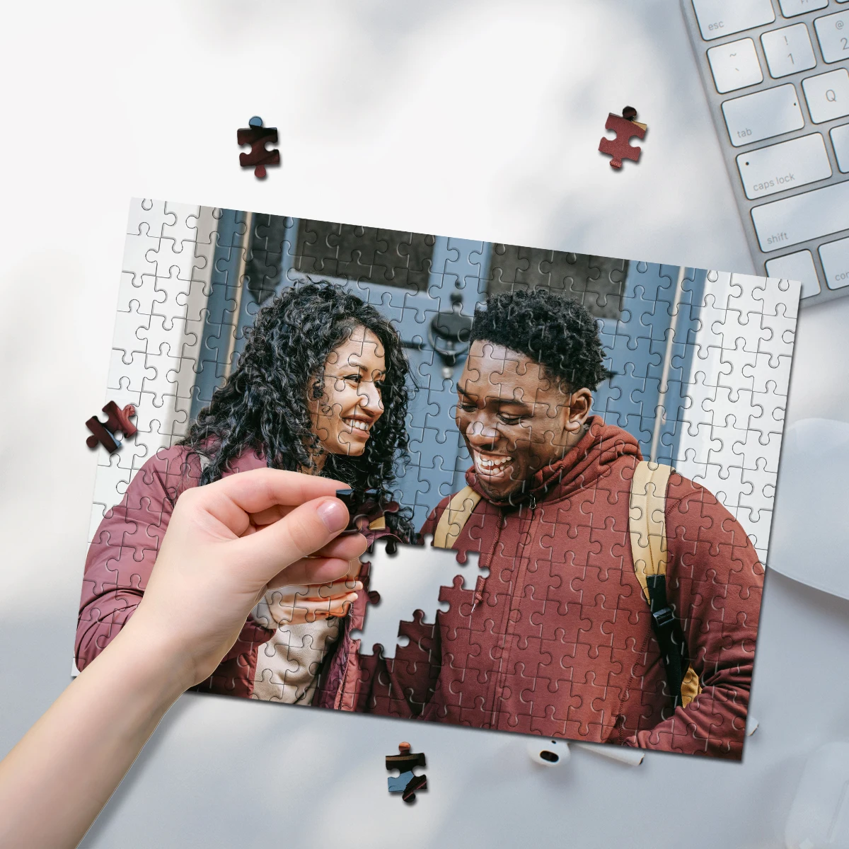 35/300/500/1000pcs Personalized Custom Photo Puzzle couple photos Friends A Memorable Keepsake Or A Special Celebration