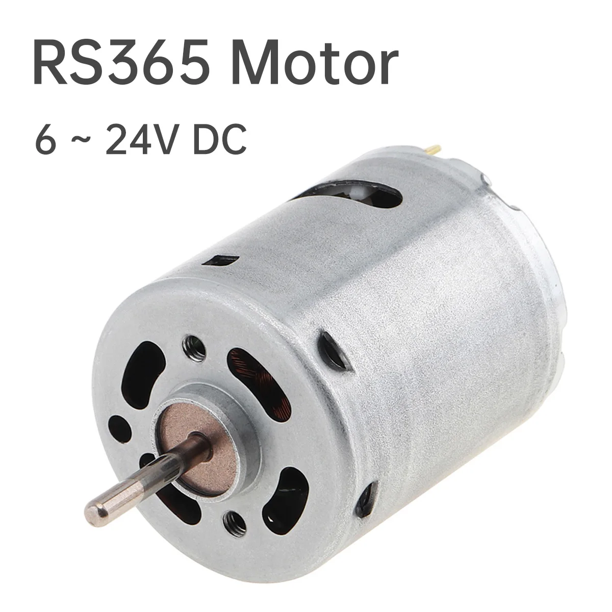 RS365SV Small DC Motor 6-24V High Speed Micro Motor for Hair Dryer / Electric Juicer / Automation Machinery