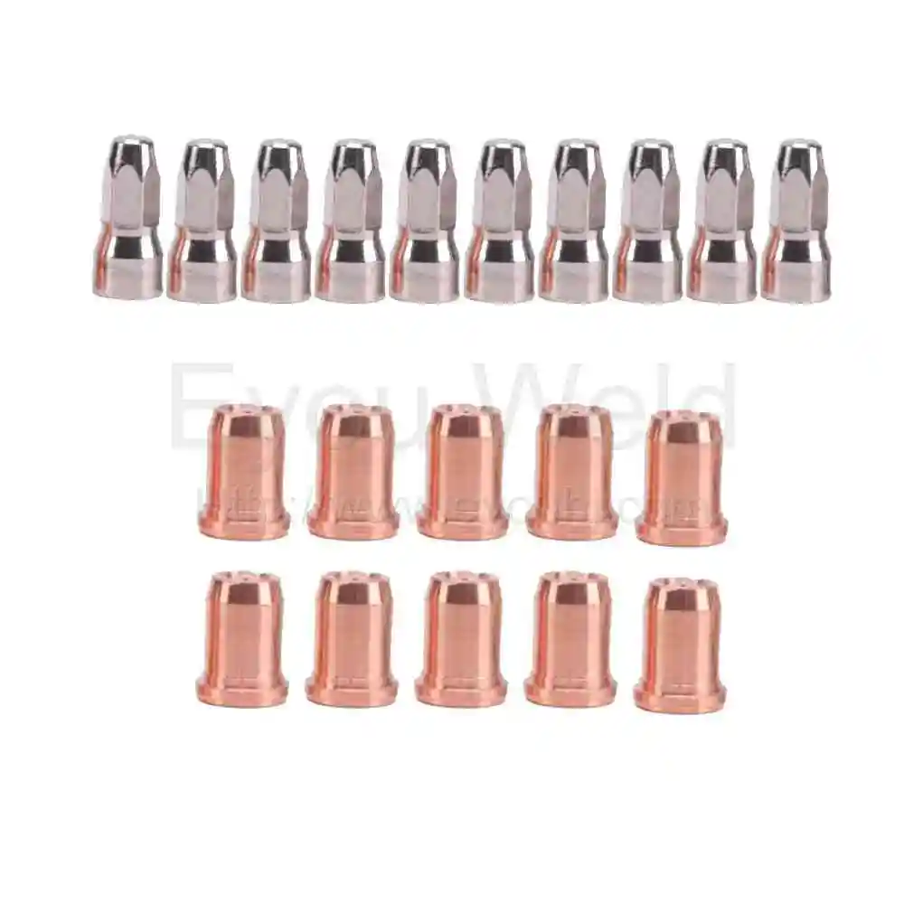 20pcs (10pcs electrode PR0117 + 10pcs tip PD0114) consumables for Trafimet Plasma cutting torch 50A/70A [S75]