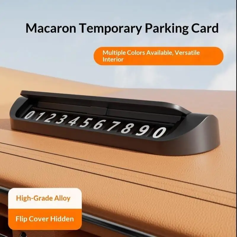 Universal Hidden Car Temporary Parking Number Plate 1Pcs Easy to Operate Auto Accessory for All Vehicle Types