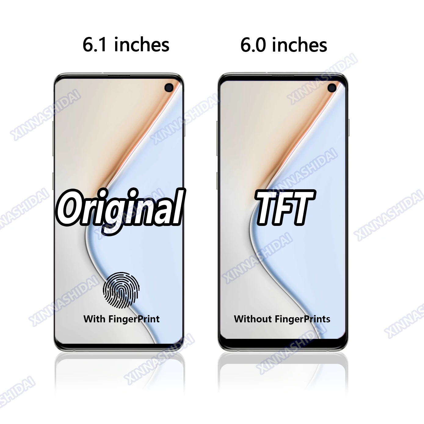 TFT S10 with frame Screen For Samsung Galaxy S10 SM-G973F SM-G973U SM-G973W LCD Display Touch Screen Digitizer Repair Parts