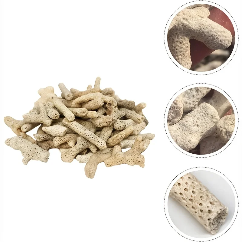 300g Coral Aquarium Filter, Fish Tank Coral Bone Filter, Natural Coral Sand Filter, Breeding Aquatic Decoration